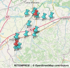 Mappa Via Battisti, 27045 Casteggio PV, Italia (7.35438)