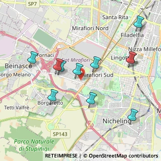 Mappa Via Francesca Saverio Cabrini, 10135 Torino TO, Italia (2.09091)