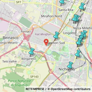 Mappa Via Francesca Saverio Cabrini, 10135 Torino TO, Italia (3.08)
