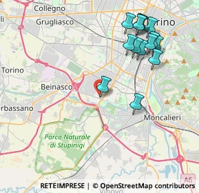 Mappa Via Francesca Saverio Cabrini, 10135 Torino TO, Italia (4.45929)