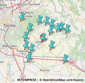 Mappa Montessori - Scuole, 10023 Chieri TO, Italia (6.59563)