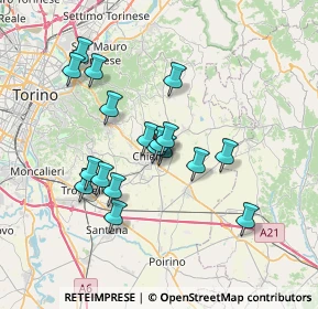 Mappa Montessori - Scuole, 10023 Chieri TO, Italia (6.21944)