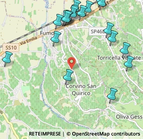 Mappa Via Roma, 27050 Corvino San Quirico PV, Italia (1.3145)