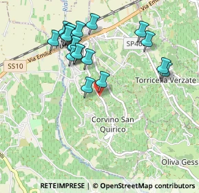Mappa Via Roma, 27050 Corvino San Quirico PV, Italia (1.0005)