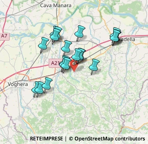 Mappa Via Roma, 27050 Corvino San Quirico PV, Italia (6.171)