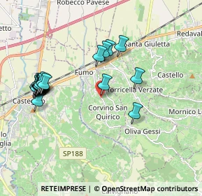 Mappa Via Roma, 27050 Corvino San Quirico PV, Italia (2.0555)