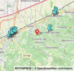 Mappa Via Roma, 27050 Corvino San Quirico PV, Italia (2.61417)