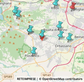 Mappa Via Dalmasso, 10090 Bruino TO, Italia (4.39182)