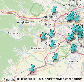 Mappa Via Dalmasso, 10090 Bruino TO, Italia (10.525)