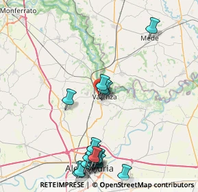 Mappa Via Gaetano Donizetti, 15048 Valenza AL, Italia (10.165)