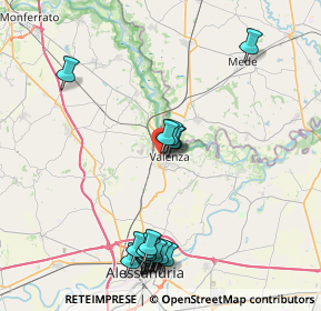 Mappa Via Gaetano Donizetti, 15048 Valenza AL, Italia (9.374)