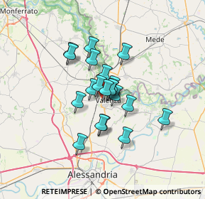 Mappa Via Gaetano Donizetti, 15048 Valenza AL, Italia (4.5085)