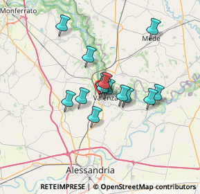 Mappa Via Gaetano Donizetti, 15048 Valenza AL, Italia (4.88071)