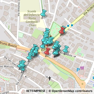 Mappa Piazza S. Sebastiano, 10023 Chieri TO, Italia (0.08667)