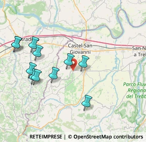 Mappa SP 44, 29011 Borgonovo Val Tidone PC, Italia (8.18273)