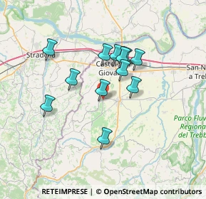 Mappa SP 44, 29011 Borgonovo Val Tidone PC, Italia (5.68667)