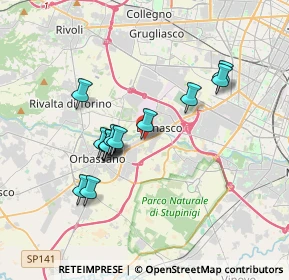 Mappa 10093 Orbassano TO, Italia (3.10692)