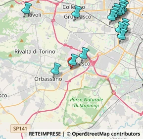 Mappa 10093 Orbassano TO, Italia (5.91412)