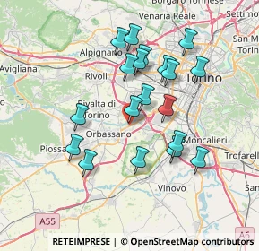 Mappa 10093 Orbassano TO, Italia (6.66316)