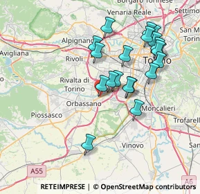 Mappa 10093 Orbassano TO, Italia (7.218)
