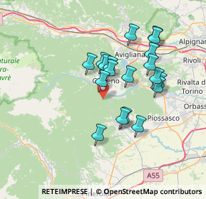 Mappa B. Forceria, 10094 Giaveno TO, Italia (6.19211)