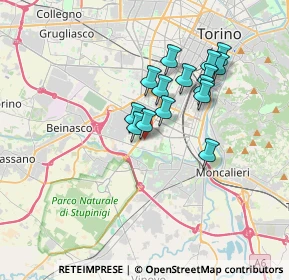 Mappa Via Amedeo Ugolini, 10135 Torino TO, Italia (2.84)