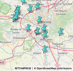 Mappa Via Amedeo Ugolini, 10135 Torino TO, Italia (8.73)