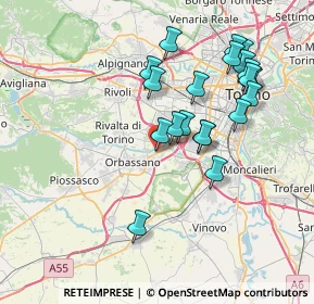 Mappa Ufficio 28, 10093 Orbassano TO, Italia (7.2625)