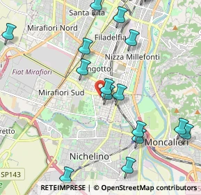Mappa Via Luigi Chiala, 10127 Torino TO, Italia (2.58889)