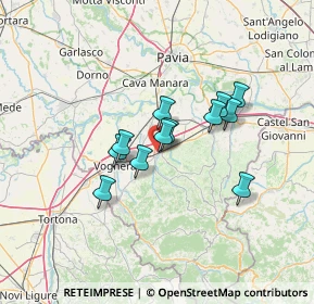 Mappa Via Gioacchino Rossini, 27045 Casteggio PV, Italia (9.97083)