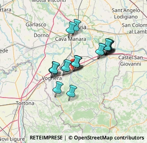 Mappa Piazza Camillo Benso Conte di Cavour, 27045 Casteggio PV, Italia (10.444)