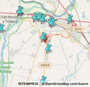 Mappa Via Ragazzi del, 29122 San Bonico PC, Italia (4.4775)