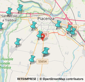 Mappa Via Ragazzi del, 29122 San Bonico PC, Italia (4.94462)