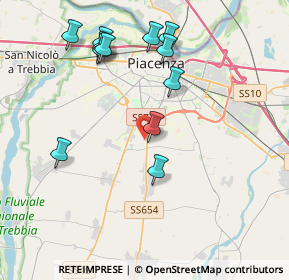 Mappa Via Ragazzi del, 29122 San Bonico PC, Italia (4.1525)