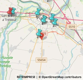 Mappa Via Ragazzi del, 29122 San Bonico PC, Italia (5.24545)