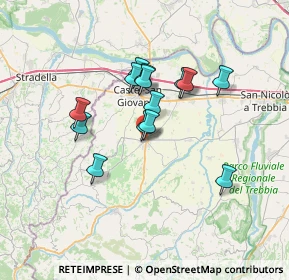 Mappa Via L. Agazzari, 29011 Borgonovo Val Tidone PC, Italia (5.48)