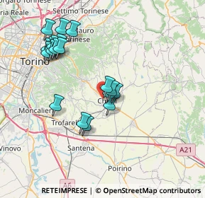 Mappa Via Galatea, 10023 Chieri TO, Italia (7.41368)