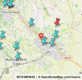 Mappa Via Galatea, 10023 Chieri TO, Italia (2.89154)