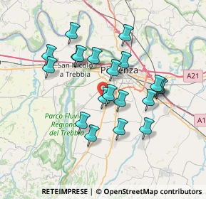 Mappa Via Galileo Galilei, 29122 Pittolo PC, Italia (6.4025)