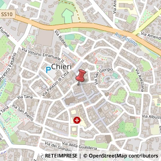 Mappa Via Vittorio Emanuele II, 38, 10023 Chieri, Torino (Piemonte)
