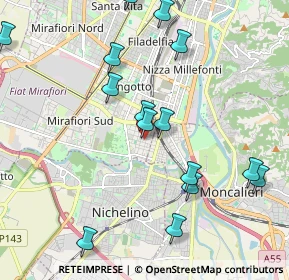 Mappa Via Sapri, 10127 Torino TO, Italia (2.60167)