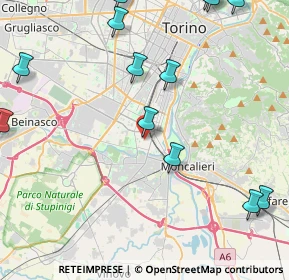 Mappa Via Sapri, 10127 Torino TO, Italia (5.99929)