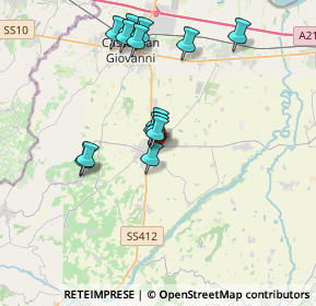 Mappa Via II Giugno, 29011 Borgonovo Val Tidone PC, Italia (3.43786)