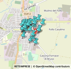 Mappa Via II Giugno, 29011 Borgonovo Val Tidone PC, Italia (0.29667)