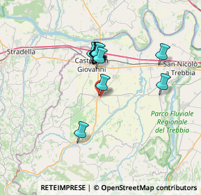 Mappa Via II Giugno, 29011 Borgonovo Val Tidone PC, Italia (5.7)