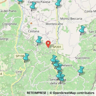 Mappa Frazione Casa Ozzola, 27040 Castana PV, Italia (2.89833)
