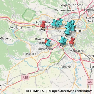 Mappa Via Lussemburgo, 10043 Orbassano TO, Italia (7.79278)
