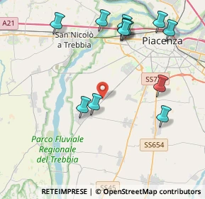 Mappa Strada del Picchetto, 29122 Piacenza PC (4.66083)