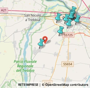 Mappa Strada del Picchetto, 29122 Piacenza PC (4.90545)
