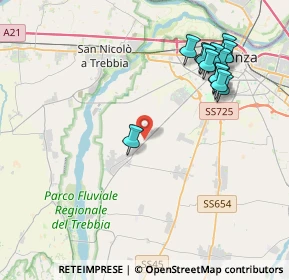 Mappa Strada del Picchetto, 29122 Piacenza PC (4.50846)